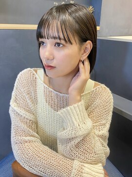 ラミエバイメルト 下北沢(lamie by melt) 花田/切りっぱなしボブ/美髪/ミニボブ/黒髪ボブ/下北沢/ボブ