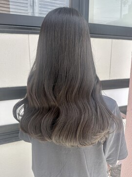 ワークスヘアー(WORKS HAIR) 暗髪 オリーブグレー ヨシンモリ