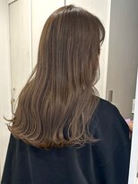 ガーデンヨコハマ(GARDEN YOKOHAMA)&nbsp;ブリーチなしベージュ セミロング オリーブ似合わせカット透明感