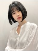 ワンレングスボブ・ボブヘア・ショートボブ・銀座