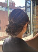 タイトシニヨン×結婚式×2次会