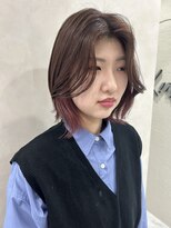 キング(K!ng)&nbsp;縮毛矯正髪質改善ハイライトレイヤーカット楠葉美容室エクステ