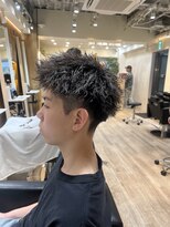ルースト 渋谷店(ROOST)&nbsp;短髪ツイストスパイラルパーマ