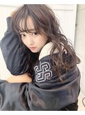 シースルーバング　ルーズウェーブ　レイヤーカット