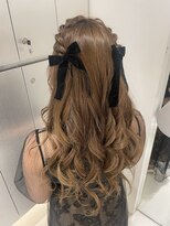 【新宿駅/新宿三丁目/ヘアセット/ハーフツイン】
