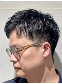 ツーブロックショートスタイル
