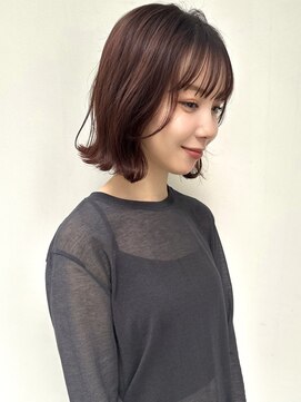 ベル 銀座5丁目店(Belle) 外はねボブ×暖色カラー＊