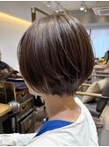 《前地　麻衣》縮毛矯正×ショートボブ