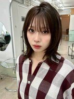 ポーチバイハニー オモテサンドウ(PORCH by HONEY omotesando)&nbsp;ハッシュカット/くびれレイヤー/韓国風レイヤー/ダークブラウン3