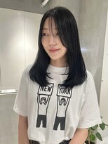 テクネ 天神大名(techne) 天神大名今泉くびれレイヤーウルフ顔まわりカット韓国風巻き髪