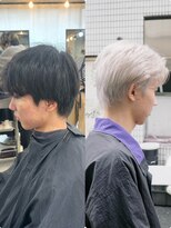 ボンド 三軒茶屋(Bond)&nbsp;メンズホワイトブリーチ◎三軒茶屋 RYUKI メンズカラー