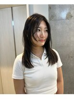 オルセン(OLSEN)&nbsp;セミロング/レイヤーカット/インナーレイヤー/グレージュ