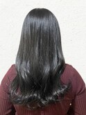 ブリーチなし◎冬の髪質改善ツヤ髪カラーでロング