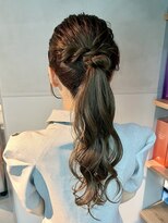 シャルムバイケンジ(Charm.by KENJE) 【ゆるふわポニーテール】結婚式/銀座/ヘアセット/アレンジ