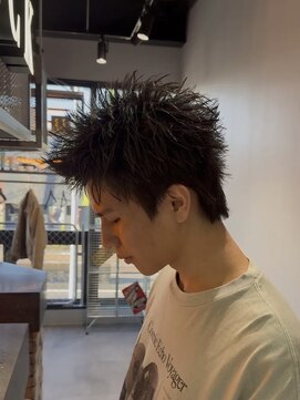 ブラック(BLACK) スパイキーショート/短髪/メンズショート