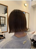 切りっぱなしボブ