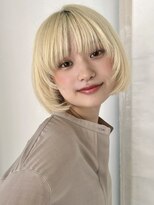 レイフィールド 岐阜茜部店&nbsp;ホワイトミルクティー × ぷつっとミニボブ