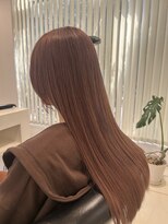 アンジュール&nbsp;ツヤツヤピンクブラウンヘア