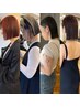 【岡田指名】似合わせカット+透明感カラー+集中補修トリートメント　<#ボブ>