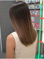 アッシュ 川崎店(Ash)&nbsp;バレイヤージュ　グレージュ　ブリーチあり