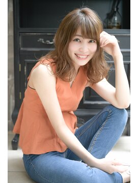 ソワリー 栄(THOiRY) THOiRY栄【ソワリー】　つやつやカールセミロングby前田