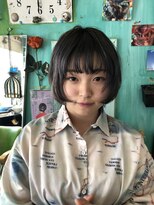 ピエスデシュブー(piece des cheveux)&nbsp;ダークグレーショートウルフ