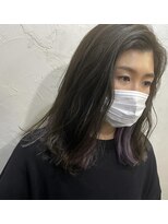 ヘアーサロン 6(hair salon) インナーカラー×パープルグレー