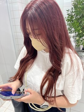 ロンドルーチェ 心斎橋(Lond luce) ダークアッシュ/ミディアムレイヤーカット［髪質改善/縮毛矯正］