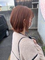 ダブルケーツー 倉敷店(wk-two)&nbsp;ブリーチ1回でできるオレンジベージュカラー♪