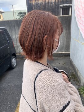 ダブルケーツー 倉敷店(wk-two) ブリーチ1回でできるオレンジベージュカラー♪