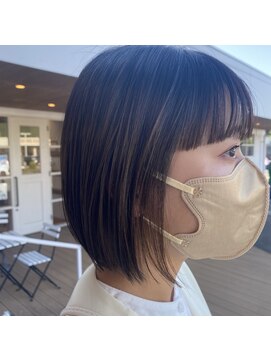 カノエ 松江乃木店(canoe) 切りっぱなしミニボブ