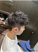 スペインカール/束感ショート/波巻き<理容室>[メンズ]