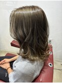 オリーブベージュ マットベージュ くすみベージ ダブルカラー