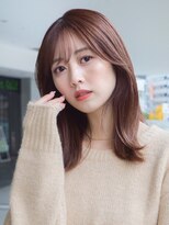 ガーデンヨコハマエスト(GARDEN YOKOHAMA est)&nbsp;似合わせカット　イメチェン　ミディアムレイヤー　くびれ