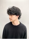 【ステップボーンカット】メンズパーマ/ウルフ