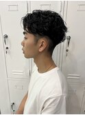 メンズパーマスタイル センターパート