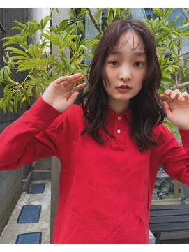 アクアオモテサンドウ(ACQUA omotesando) △大人可愛い癖毛風ミディアムパーマコテ巻き風パーマ