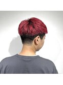 [prankster]メンズの赤ショートマッシュ