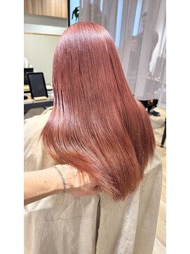 パプスドコワフュール 甲子園口店(Pap's de coiffeur) 1ブリーチで作る明るめピンクカラー