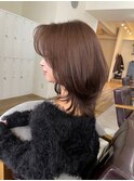 美髪レイヤーカット/顔まわりレイヤー/くびれミディアムレイヤー