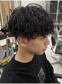 横浜シャドウパーマツイストスパイラルパーマセンターパート30代