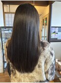 巻き髪、ストレート簡単スタイリングロング