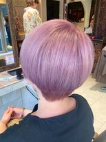 ヘアリゾート粋 ティガ 池袋店(tiga)&nbsp;マッシュショート/くすみピンク