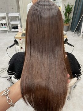 ディジョン 自由ヶ丘(Dijon) 韓国顔まわりレイヤーカットグレージュオリーブベージュブラウン