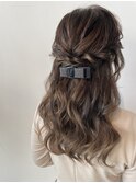 ハーフアップスタイル