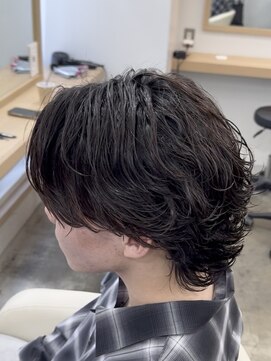 アイトーキョーリタ 渋谷(AI TOKYO Rita) 渋谷ニュアンスサーフシャドウパーマツーブロックフェザーパーマ