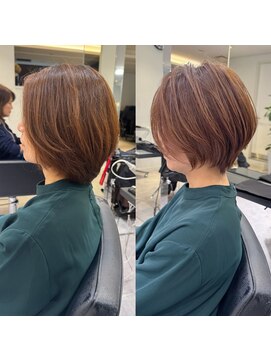 バンプ ギンザ(BUMP GINZA) 30代40代50代ショート白髪ぼかし銀座丸みくびれ井