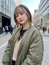 グルス(GruS)&nbsp;#ショートボブ #フェイスフレーミング #ミルクティーベージュ