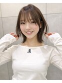 長めレイヤーボブ/透明感カラー/艶カラー