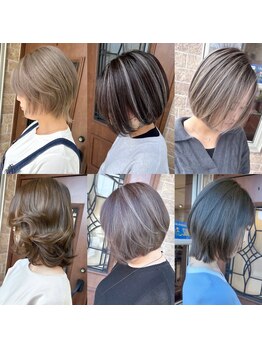 フランク(Frank)の写真/ショート/ボブStyleに個性と顔周りの可愛さをプラス☆デザインカラー×ショートで美シルエットを実現！